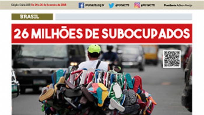 Imagem de Jornal da CTB: 26 MILHES DE SUBOCUPADOS