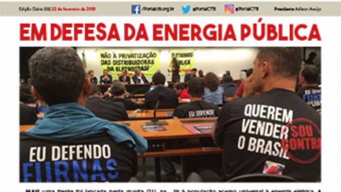 Imagem de Jornal da CTB: Em defesa da energia pblica